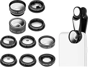 Набор объективов для смартфона Levenhuk Lens S10, изображение 1