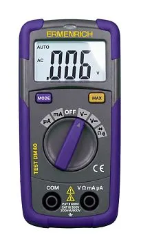 Цифровой мультиметр Ermenrich Test DM40, изображение 1