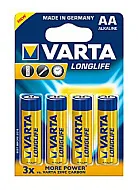 Элемент питания Varta Longlife AA LR6 (4 шт.), алкалиновый