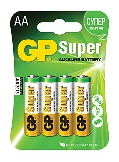 Элемент питания GP Super AA LR6 (4 шт.), изображение 1