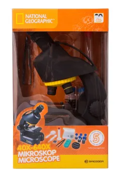Микроскоп Bresser National Geographic 40–640x, с адаптером для смартфона, изображение 8