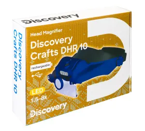 Лупа налобная с аккумулятором Levenhuk Discovery Crafts DHR 10, изображение 11