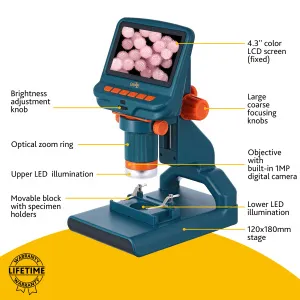 Микроскоп цифровой Levenhuk LabZZ DM200 LCD, изображение 15