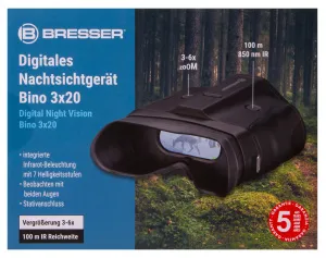 Бинокль ночного видения Bresser 3x20, цифровой, изображение 6