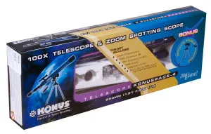 Телескоп Konus Konuspace-4 50/600 AZ, настольный, изображение 10