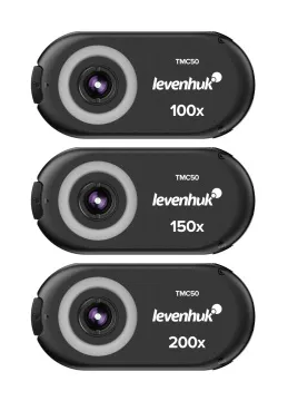 Набор микроскопов для телефона с подсветкой Levenhuk Kelvin TMC50, изображение 2