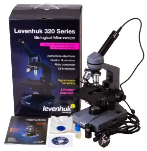 Микроскоп цифровой Levenhuk D320L BASE, 3 Мпикс, монокулярный, изображение 2