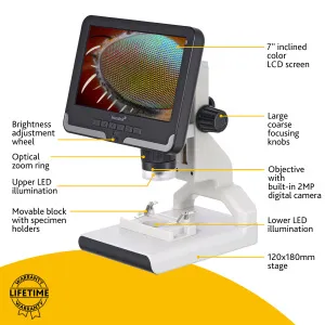 Микроскоп цифровой Levenhuk Rainbow DM700 LCD, изображение 15