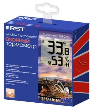 Термометр цифровой RST 01278, оконный, изображение 4