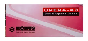Театральный бинокль Konus 3x25 Pearl, изображение 17